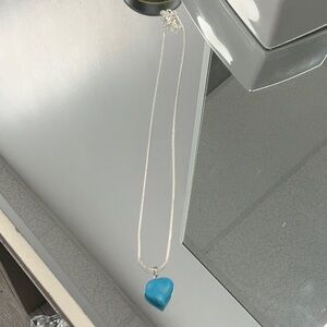 Heart Marble Turquoise Necklace Adjustable